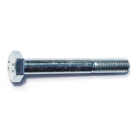 MIDWEST FASTENER Class 8.8, M10-1.25 Hex Head Cap Screw, Zinc Plated Steel, 75 mm L, 10 PK 53548